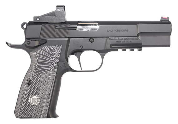 Girsan 390466 MCP35 OPS 9mm Luger 4.87" 15+1, Black, Serrated Blued Slide, Black & Gray Checkered Grip, Far-Dot Red Dot 149696