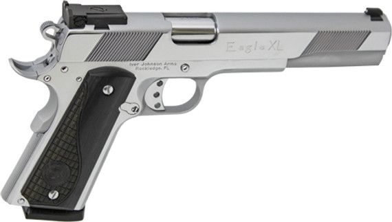 IVER JOHNSON EAGLE XL45ACP 6" ADJ POLISHED CHROME GIJ34