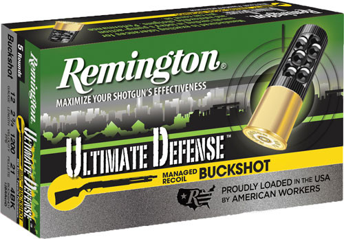 REMINGTON ULTIMATE DEFENSE12GA 2.75" #4 BUCK 5RD 20BX/CS A20637