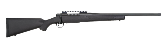 Mossberg 28235 Patriot Carbine 7mm PRC 3+1 20" Matte Blued Threaded Bull Barrel, Matte Blued Picatinny Rail Receiver, Black Fixed Synthetic Stock 174373