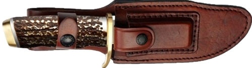 UNCLE HENRY KNIFE NEXT GENSTAGLON 5.5" BLD W/LTHR SHEATH 1100091