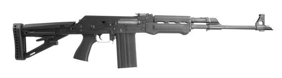 Zastava Arms Usa ZR77308BP PAP M77  308 Win/7.62x51mm 20+1 19.70" Black Threaded Barrel, 1.5mm Bulged Trunnion Receiver, Polymer Handguard, Adj. Promag Synthetic Stock, TangoDown Battlegrip Grip 149531