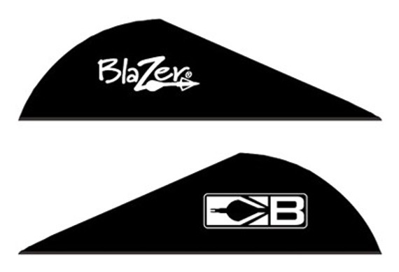 BOHNING BLAZER VANES2" SOLID BLACK 36PK 10831BK2