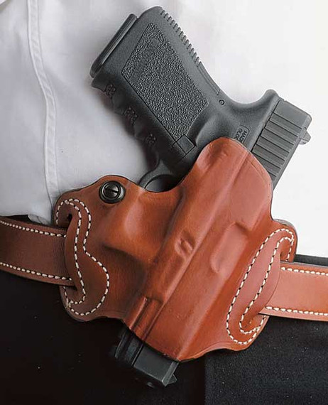 DESANTIS MINI SLIDE HOLSTEROWB RH LEATHER SF HELLCAT TAN! 086TA9PZ0