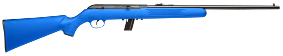 Savage Arms 40217 64 F Full Size 22 LR 10+1 21" Matte Black Carbon Steel Barrel, Matte Black Grooved Carbon Steel Receiver, Blue Fixed Synthetic Stock, Right Hand 158309