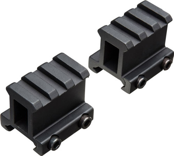 TRUGLO 2-PIECE PICATINNY RISERMOUNT 1" RISE 1.36" LENGTH TG8992B