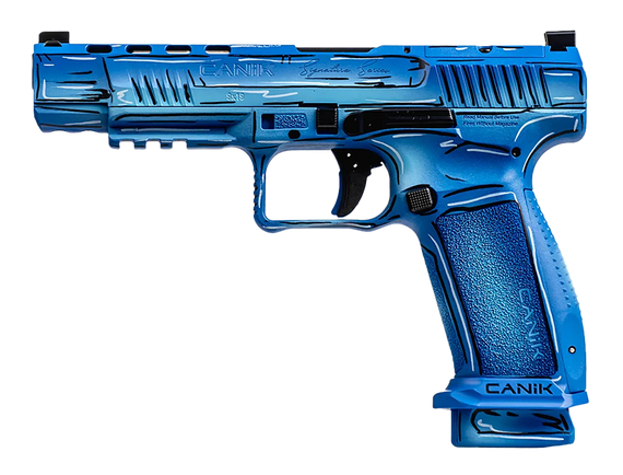 Canik HG5635SKN Mete SFT Sketch 9mm Luger 4.46" 20+1 Steel Barrel, Optic Ready/Serrated Steel Slide, Polymer Frame w/Picatinny Rail, Textured Grip 175136