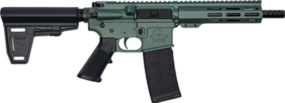 GLFA AR15 PISTOL W/BRACE 223WYLDE 7.5" NIT CHARCOAL GREEN GL15223PBCHG