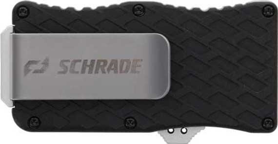 SCHRADE KNIFE UPROAR MINI D/AOTF 1.9" DAGGER POINT BLACK/SS 1135969