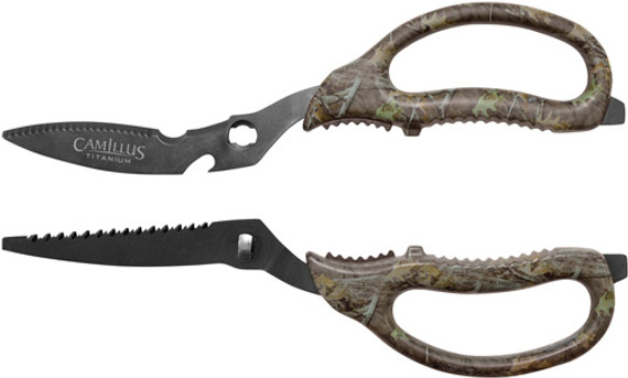 CAMILLUS GAME SHEAR 8.75"MULTI-FUNCTION SERRATED CAMO 19403