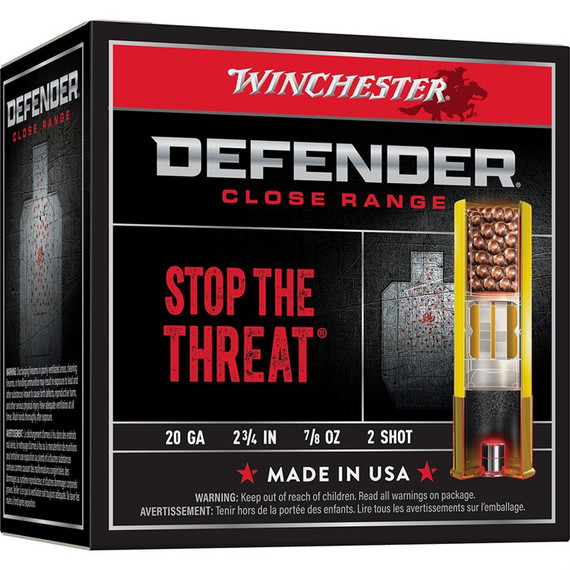 DEFENDER CLOSE RANGE 20 GAUGE 2-3/4'' #2 SHOT 25/BOX 105004817