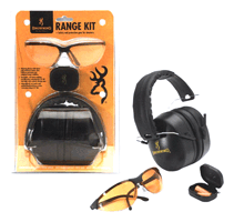 BROWNING RANGE KIT EYE/HEARINGPROTECTION BLACK< 126368