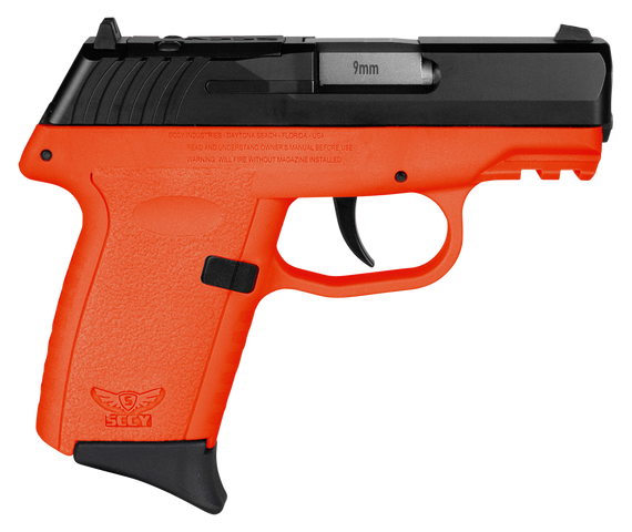 SCCY Industries CPX2CBORRDRG3 CPX-2 Gen3 RD 9mm Luger 10+1 3.10" Orange Polymer w/Picatinny Rail Serrated Black Nitride Stainless Steel Slide Orange Polymer Grip 144621