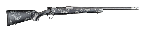 Christensen Arms 8010631300 Ridgeline FFT 6.8 Western 3+1 20" Carbon Fiber/Threaded Barrel, Stainless Steel, Black with Gray Accents Stock 149646