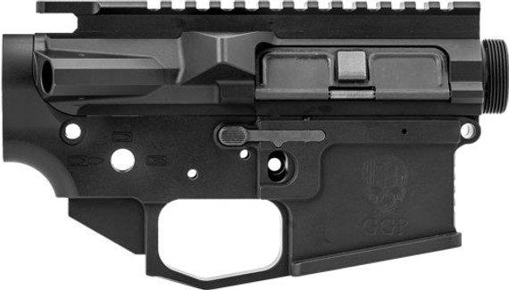 GREY GHOST PREC MKII AR-15</br>RECEIVER SET BILLET BLACK GSLIGHTRCVR