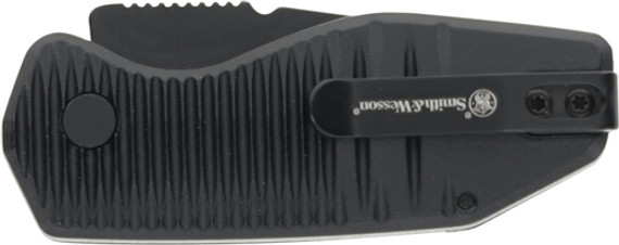 S&W KNIFE SPECIAL OPS PUSH BTNMINI AUTO 1.9" BLACK W/SAFETY 1219165