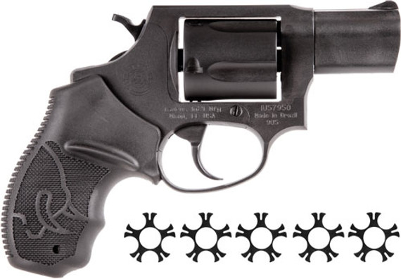 TAURUS 905 9MM 2" FS 5-SHOT</br>BLUED RUBBER G2905021