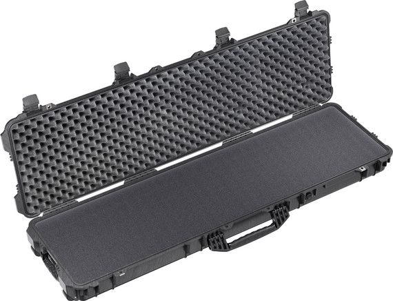 PELICAN 1750 CASE W/ WHEELS3 PC FOAM FITS 48" GUNS BLACK 1750BL