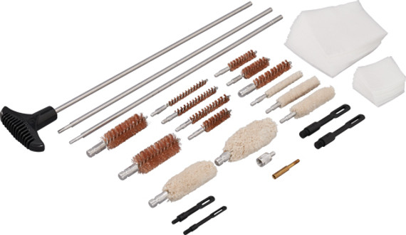 HOPPES UNIVERSAL CLEANING KIT26PCS. W/ALUMINUM STORAGE CASE UAC76