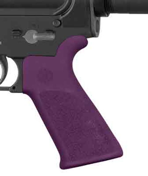 HOGUE AR-15 BEAVERTAIL GRIPNO FINGER GROOVES PURPLE 15036