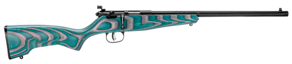 Savage Arms 13802 Rascal  Youth 22 LR 1rd 16.12" Matte Blued Barrel, Matte Blued Carbon Steel Receiver, Boyd's Minimalist Gray & Teal Hybrid Laminate Stock, Right Hand 127920