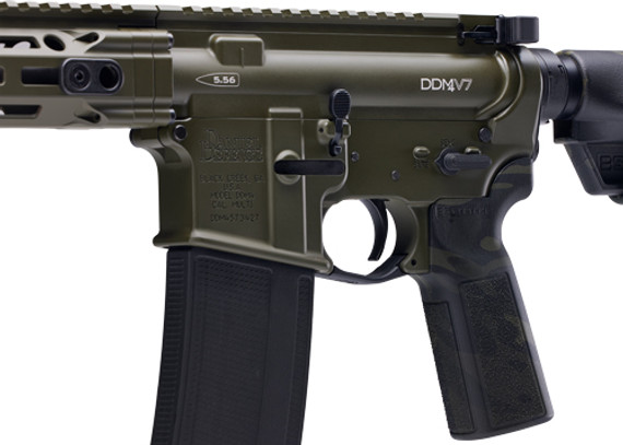 DANIEL DEF. M4 CARBINE V75.56X45 16" O.D. GREEN BLACK GDDV7DE