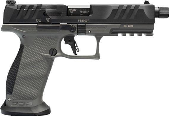 WALTHER PDP OR PRO SD 9MM 5.1"18-SHOT GRAY POLYOMER FRAME G2877503