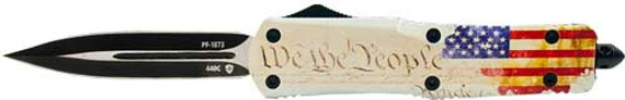 TEMPLAR KNIFE SMALL OTF WE THEPEOPLE 2.75" BLACK DAGGER SWTP131