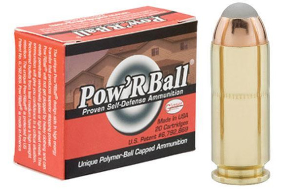Glaser Pow'RBall Handgun Ammunition  10mm Auto 135 gr JHP 1400 fps 20/box GYPB10135