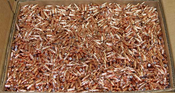 Hornady Traditional Rifle Bullets .22 cal .224" 55 gr HP 6000/ct BULK HO2263B