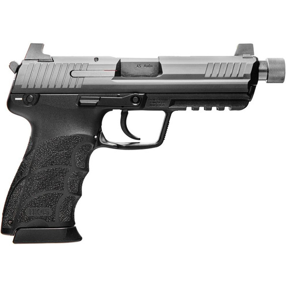 H&K HK45 Tactical Handgun .45 Auto 10rd Magazines(2) 5.20" Threaded Barrel DA/SA V1 Decocking Lever/Safety HZ81000030