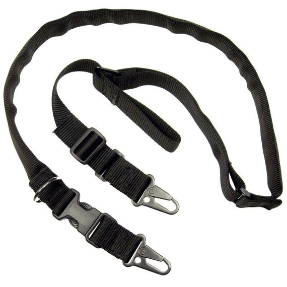 TacShield Warrior 2n1 Sling with HK Snap Hook 1.25" Black INT6027BK