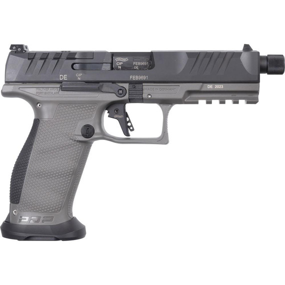 Walther PDP Pro Full Size Handgun 9mm Luger 18rd Magazine 5.7" Threaded Barrel Tungsten Grey Optics Ready WY2877503