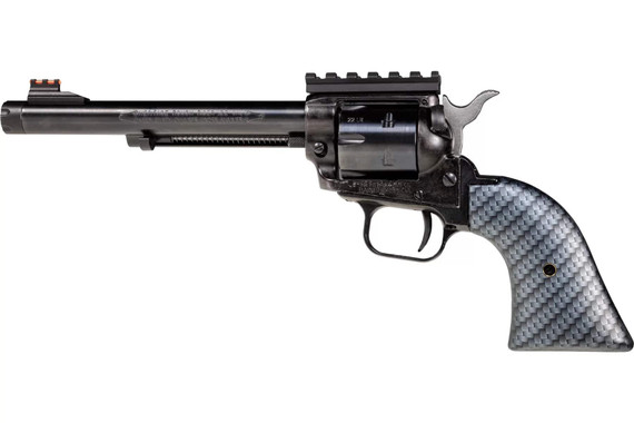 Heritage Rough Rider Tactical Cowboy Handgun .22 LR 6rd Capacity 6.5" Threaded Barrel Carbon Fiber Grips HXRR22B6TH