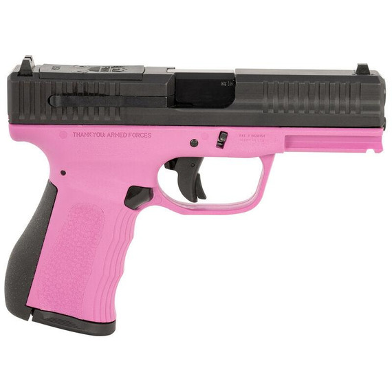 FMK Mach 9 Handgun 9mm Luger 10rd Magazine(1) 4" Barrel Optic Ready Pink Frame JJFMKG49PK
