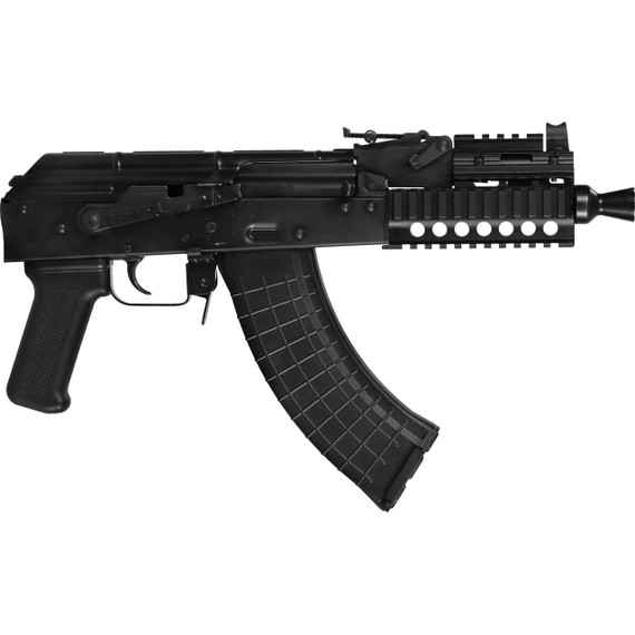 Pioneer Arms Quad-Rail Micro Hellpup CORE AK Pistol  7.62x39 30rd Magazine(1) 7" Barrel Quad Rail IQAK0031KCORE