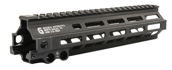Geissele Automatics 05284B MK8 Super Modular Rail 9.50" M-LOK Style Made of 6061-T6 Aluminum with Black Anodized for AR-Platform 37466