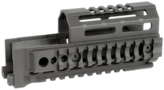 Midwest Industries MIAKALPHAQR6  AK Alpha Black 6061 Aluminum AK-47/AK-74 6.00" Long 163722