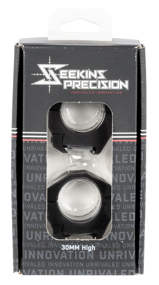 Seekins Precision 0010620012 Scope Rings  Matte Black 30mm High 123466