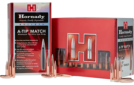 Hornady 33389 A-Tip Match 338 Cal .338 300 gr A Tip Match 100 Per Box/ 10 Case 119069