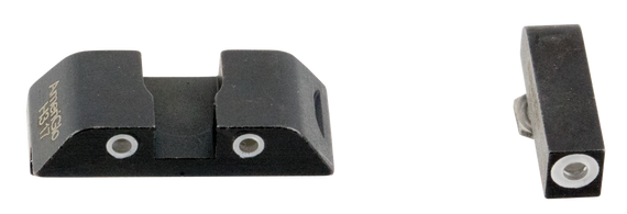 AmeriGlo GL113 Classic Tritium Sight Set for Glock  Green Tritium White Outline Front Sight-Green Tritium White Outline Rear Sight 38433