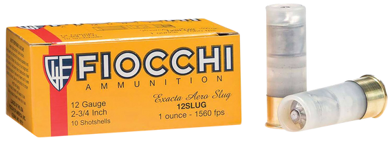 Fiocchi 12FLRSLU Aero Extrema 12Gauge 2.75" 1oz RifledSlug Shot 10 Per Box/8 Case 88828
