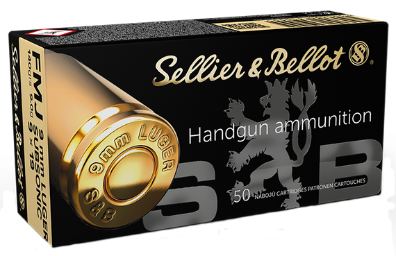 Sellier & Bellot SB9SUBA Handgun  9mmLuger Subsonic 140gr Full Metal Jacket 50 Per Box/20 Case 61883