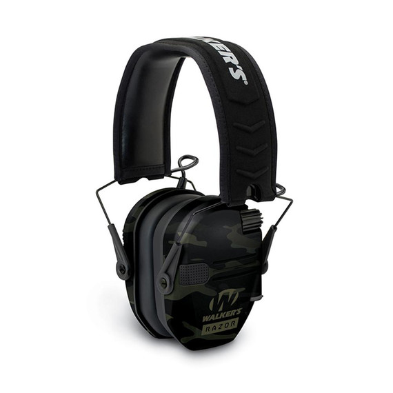 Walker's Razor Slim Shooter Folding Electronic Muff--Camo Grey WFGWPRSEMMCCG