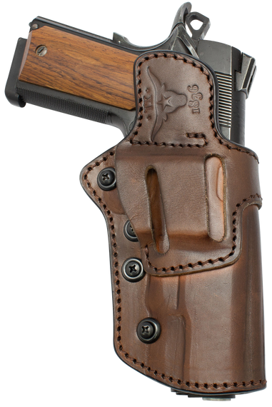 TX 1836 Kydex TXLOCKROWB302 TX Lock Retention System OWB, Brown Leather, Compatible w/ Glock 17/22, Belt Slide Mount, Ambidextrous 145569