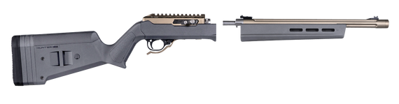 Magpul MAG760-GRY Hunter X-22 Stock Fixed Adjustable Comb Stealth Gray Synthetic for Ruger 10/22 Takedown 114328