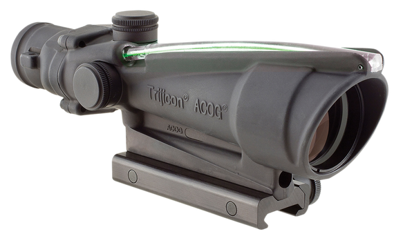 Trijicon 100163 ACOG  Black Hardcoat Anodized 3.5x 35mm Illuminated Green Crosshair .223/5.56 BDC Reticle 59378