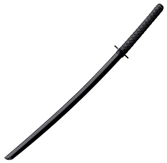Cold Steel CS92BKKC Bokken Training Sword 30" Fixed Plain Black Polypropylene Blade 11.50" Black Imitation Cord Wrap Polypropylene Handle 132890