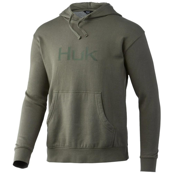 Huk Logo Cotton Hoodie Moss S ATH1300075316S