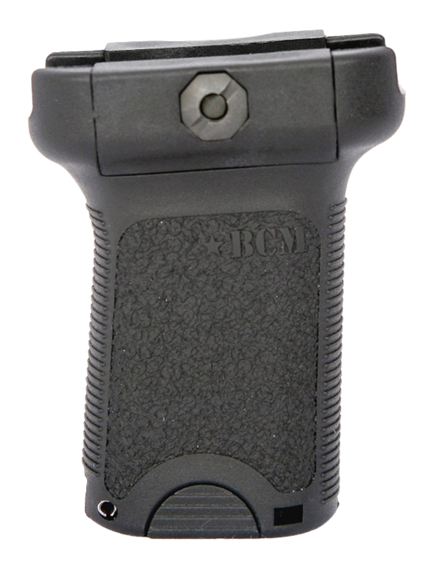 BCM VGSBLK BCMGunfighter Short Vertical Grip Made of Polymer With Black Aggressive Textured Finish with Storage Compartment for Picatinny Rail 5539